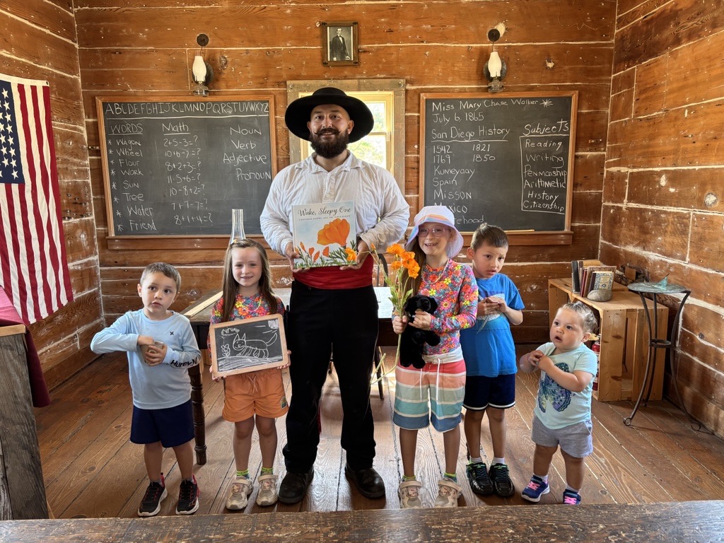 Story time with a park staff